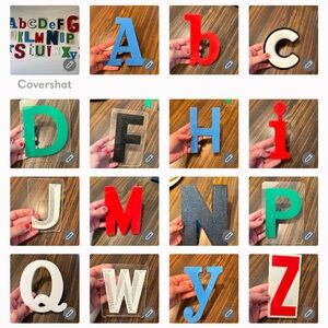 Vintage sign letters